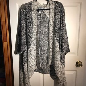 Black and White Kimono